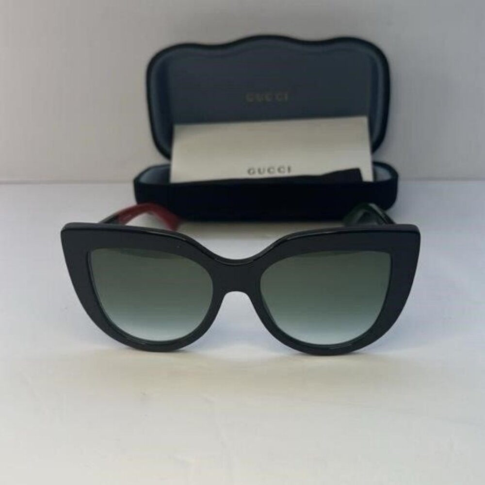 BRAND NEW GUCCI GG0163SN 003 Black Grey Women Sunglasses","description":"AUTHENT - Picture 11 of 12